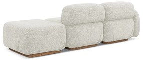 Кремав модулна лежанка (ляв ъгъл) Ailani – Makamii
