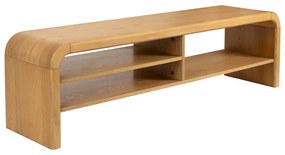 Маса за телевизор от декор от дъб в естествен цвят 160x45x40 cm Brave – Zuiver