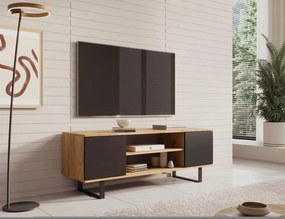 ТВ шкаф LuxeView-Черно-Дължина: 135 cm.