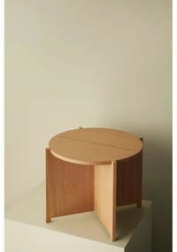 Кръгла странична масичка от декор от дъб ø 55 cm Dash – Hübsch