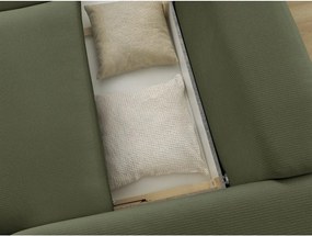 Зелен сгъваем/с място за съхранение диван 265 cm Ezechiel – Bobochic Paris