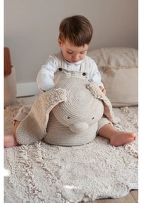 Кремава текстилна детска кошница за играчки ø 25x30 cm Rita the Rabbit – Lorena Canals