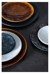 Кафяв керамичен поднос , ⌀ 16 cm Roda - Costa Nova