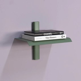 Зелено-сив метален стенен рафт 28 cm Hola – Spinder Design
