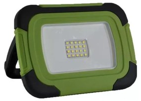 LED Акумулаторен прожектор SAMSUNG CHIP LED/10W/3,7V IP44 6400K 3600 mAh зелен
