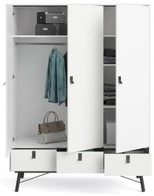 Бял гардероб 150x200 cm Ry - Tvilum