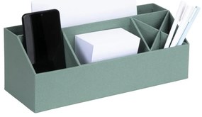 Зелен картонен органайзер за канцеларски материали Elisa Canvas Paper Laminate – Bigso