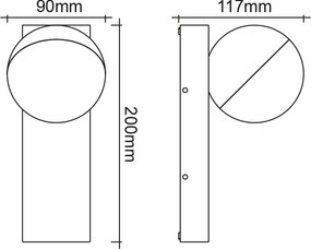 Аплика Градина LED Grip Round