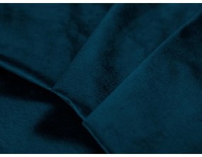 Тъмносин кадифен разтегателен диван Luca - Milo Casa