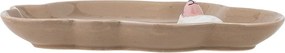 Кафява глинена детска чиния 14x20 cm Dolly – Bloomingville Mini