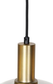 Интелигентен висящ аплик черен с опушено стъкло 4-светлина с Wifi A60 - Zuzanna