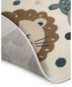 Бежов детски килим ø 100 cm Animal Party - Hanse Home