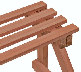 3-етажна стойка за цветя, кедрово дърво, 48x45x40 см