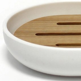 Бяла пластмасова сапунерка Smart – douceur d'intérieur