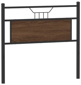 4106871 vidaXL Табла за глава Кафяв дъб 107 cm Изработена дървесина и стомана
