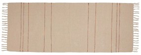 Бежова памучена пътека 80x200 cm Alba – Hübsch