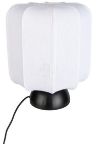 Japandi настолна лампа черна с бял абажур - Nori