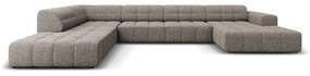 Светлокафяв ъглов диван (ляв ъгъл/"U") Chicago - Cosmopolitan Design