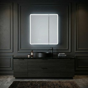 Шкаф с огледало и LED осветление M1011-60 60x70