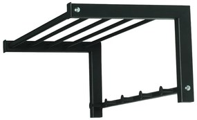 Черна метална стенна закачалка 78,5 cm Bergum – Spinder Design