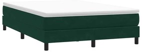 3315834 vidaXL Box Spring Легло без матрак Тъмнозелено 160x210 cm Кадифе
