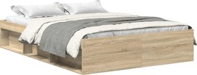 3203854 vidaXL Рамка за легло, дъб сонома, 120x200 см