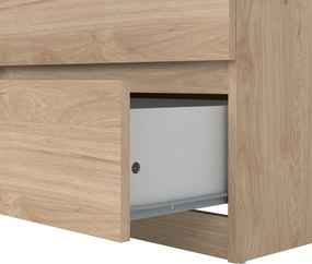 Скрин от декор от дъб в естествен цвят 154x76x50 cm Naia – Tvilum