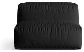 Черен модул за диван (среден модул) Martina – Micadoni Home