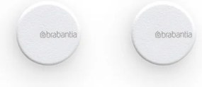 Комплект 2бр закачалки Brabantia MindSet 1005681, Минерално покритие, Включен монтажен комплект, До 2 кг, Бял
