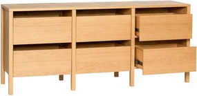 Скрин от декор от дъб в естествен цвят 150x65x40 cm Forma – Hübsch