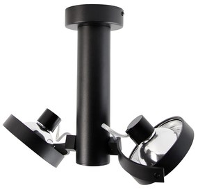 Модерен прожектор черен регулируем 2 светлини - Goes