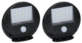 Grundig - Комплект 2x LED соларни стенни лампи с сензор LED/3,2V 600 mAh