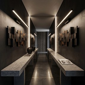 LED аплик за баня APP1868-1W 80 cm Black