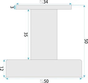 Закачалка за баня 6606A Modern Brush Copper