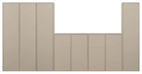 Кремав модулен гардероб от борова дървесина 400x200 cm Daily – vtwonen