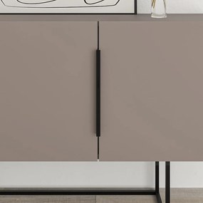 Нисък скрин в сиво-бежово 200x80 cm Titan - Marckeric