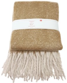 Жълто-кафяво одеяло 127x185 cm – Rex London