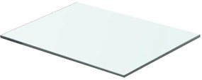 243815 vidaXL Плоча за рафт, прозрачно стъкло, 40 x 25 см