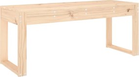 825093 vidaXL Градинска пейка, 110x38x45 см, борово дърво масив
