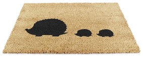 Изтривалка от кокосови влакна 40x60 cm Hedgehog Family – Artsy Doormats