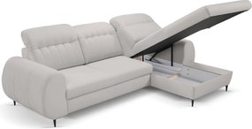 Ъглов диван Blanc-Сив-Ляво