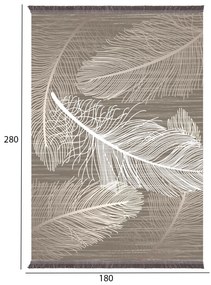 Килим 180х280 Пера - HM7723.37 бежово-кафяв цвят