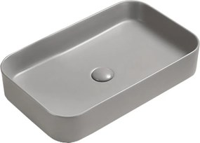 Mexen Vena каменна умивалня 71 x 37 см, светлосива матова - 22196061