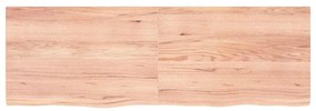 363722 vidaXL Стенен рафт светлокафяв 180x60x(2-4) см обработен масивен дъб