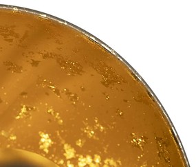 Индустриална настолна лампа черна със златисто вътрешно покритие - Magna Eglip