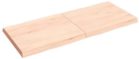 363901 vidaXL Плот за маса 140x60x(2-6) см необработено масивно дърво жив ръб