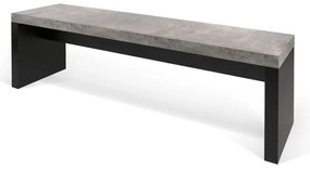 Черно-сива пейка с декор от бетон , 140 x 43 cm Detroit - TemaHome