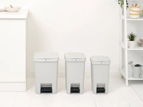 Кош за боклук с педал Brabantia StepUp 1008480, 16 л, Екологични материали, Голям отвор, Светлосив