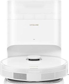 Прахосмукачка робот Dreame L10s Plus RLL42SD, 7000 Pa, 5200 mAh, 60W, До 145 м2, Станция за зареждане и автоматично изпразване, Автономия 155 мин, Бял