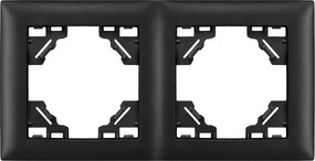 Двойна рамка за контакти OSTE JNH014-2F Black